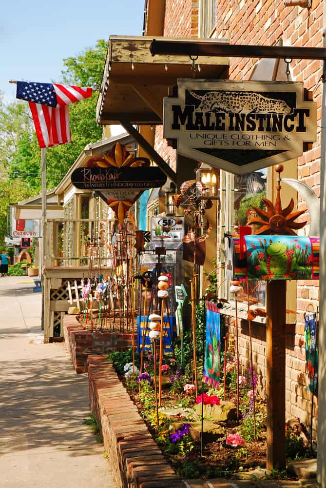 This is a close look at a boutique shop in Nashville.