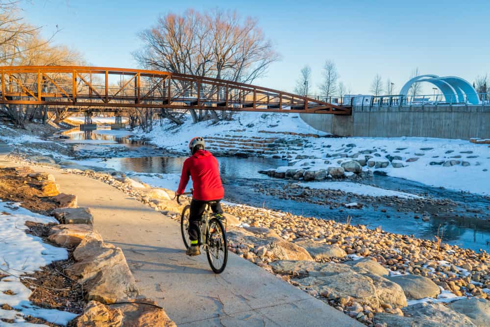 Poudre River Trail in Fort Collins, Colorado.