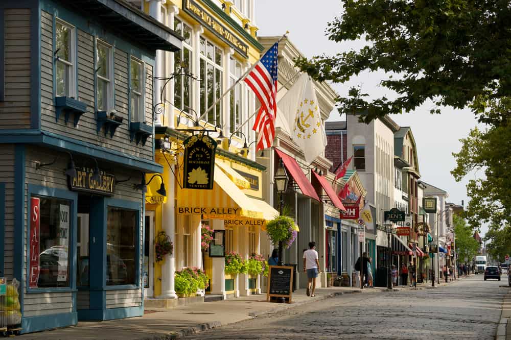 The historic seaside city of Newport, Rhode Island.