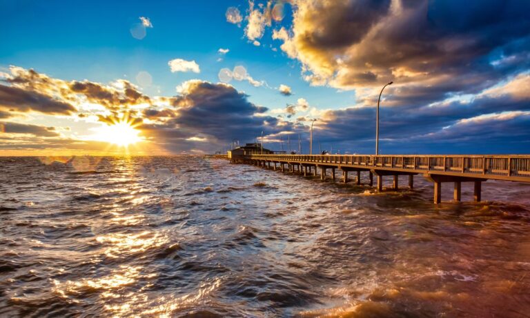 Sunset at Fairhope, Alabama.