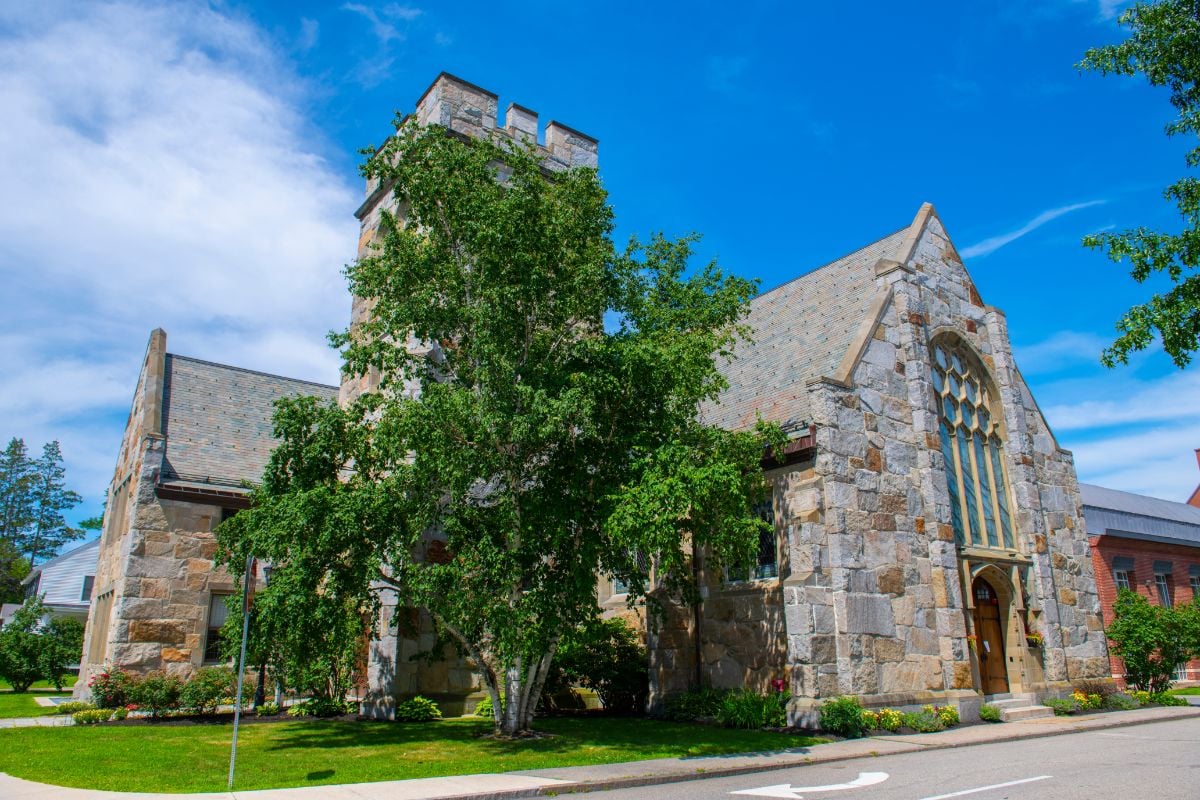 Church made of stones, New Hampshire.