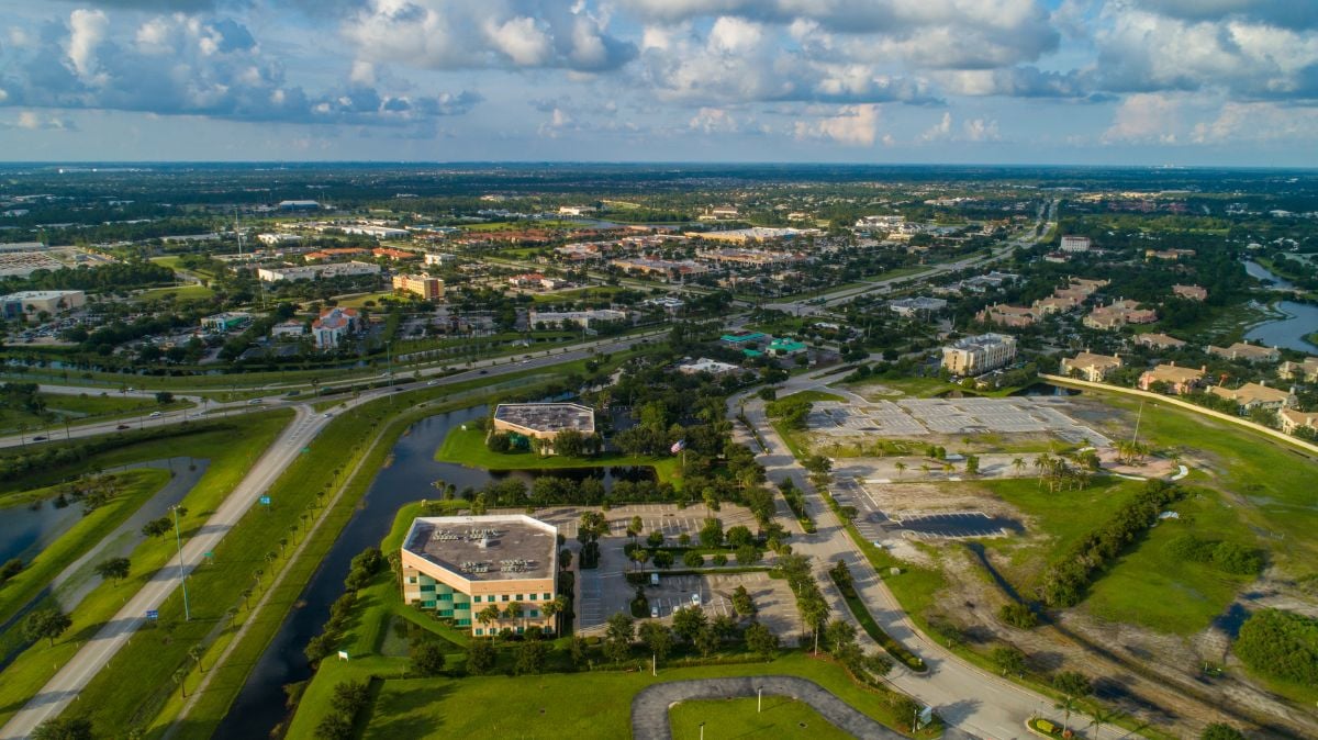 Beautiful town at Port St. Lucie, Florida.