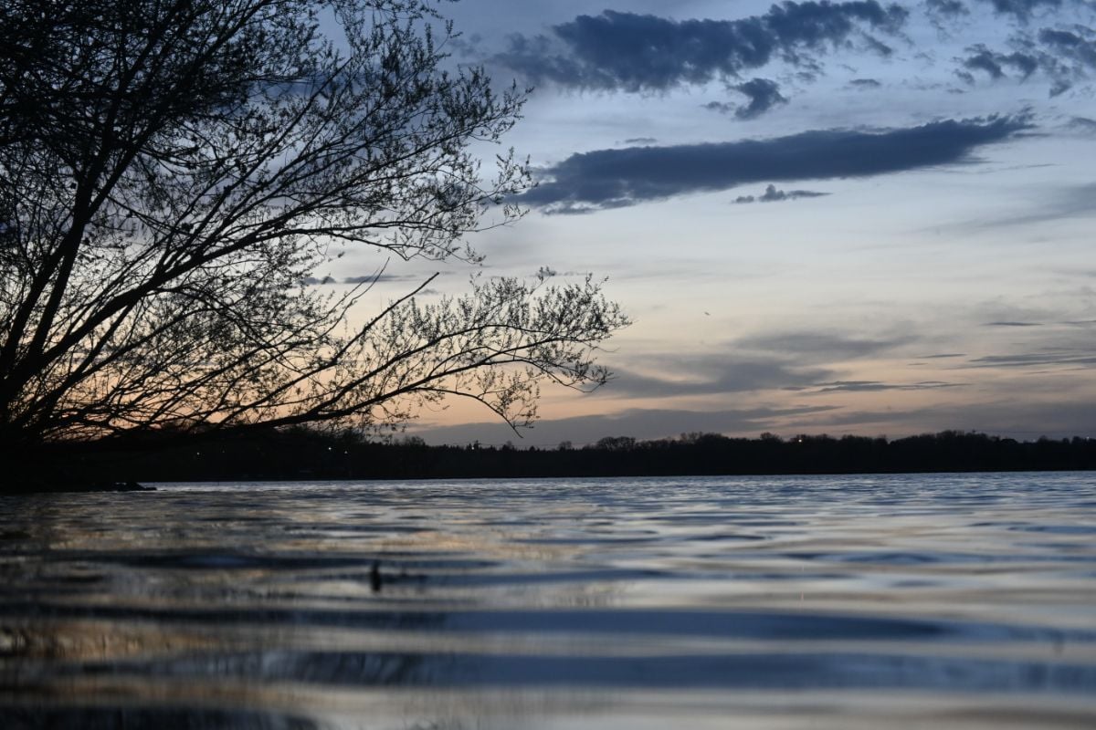 Lakeview on sunset at Willmar, Minnesota.