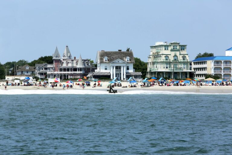 Victorian houses near the sea at Cape May, New Jersey.