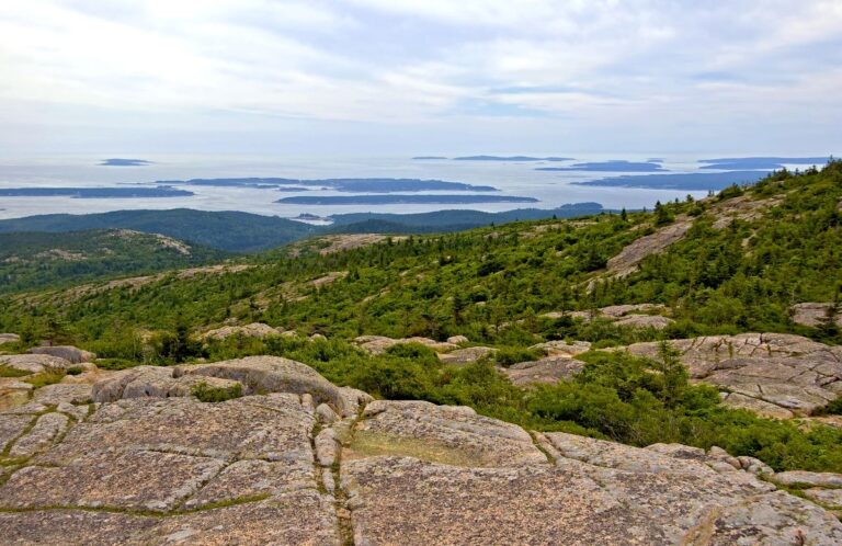 Mount Desert Island at Bar Harbor, Maine.