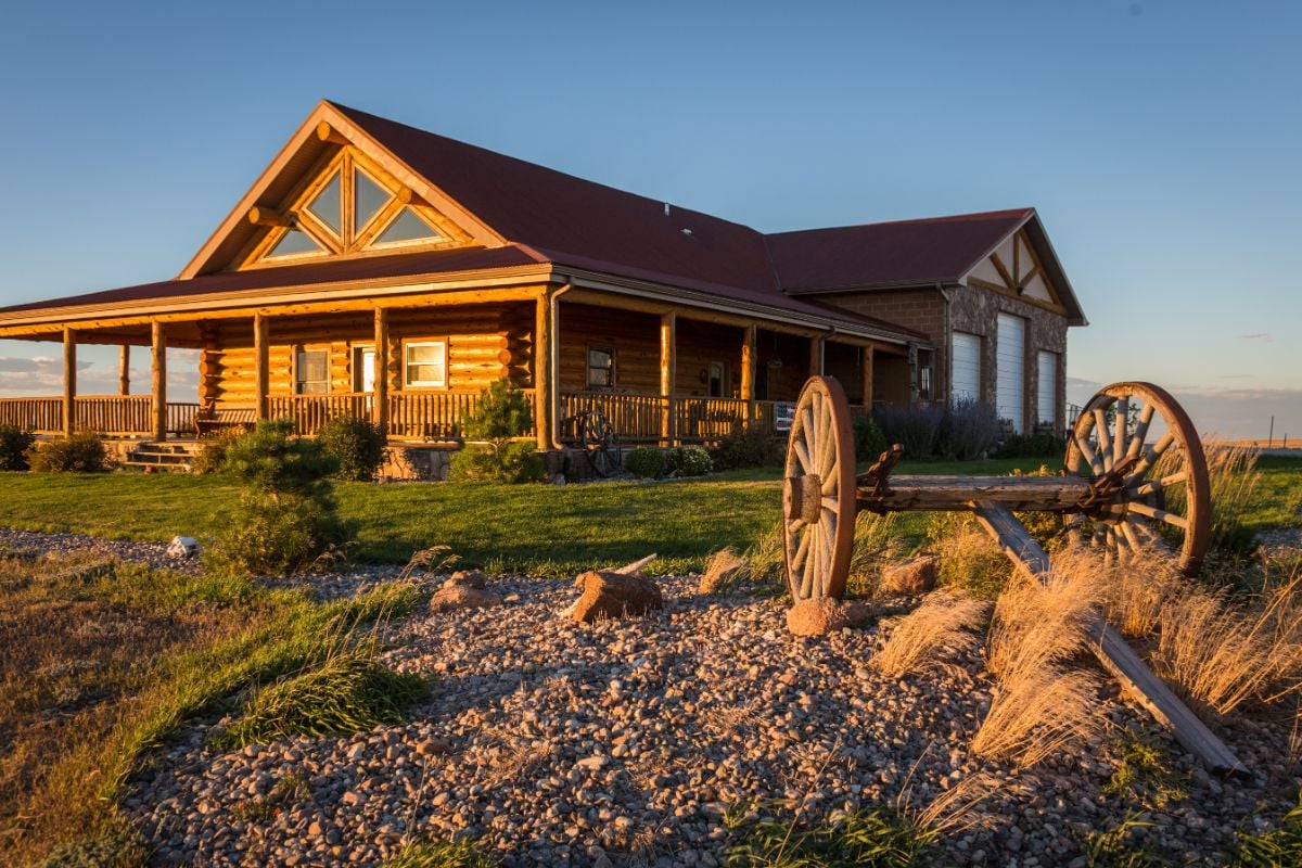 A beautiful cabin at Laramie, Wyoming.