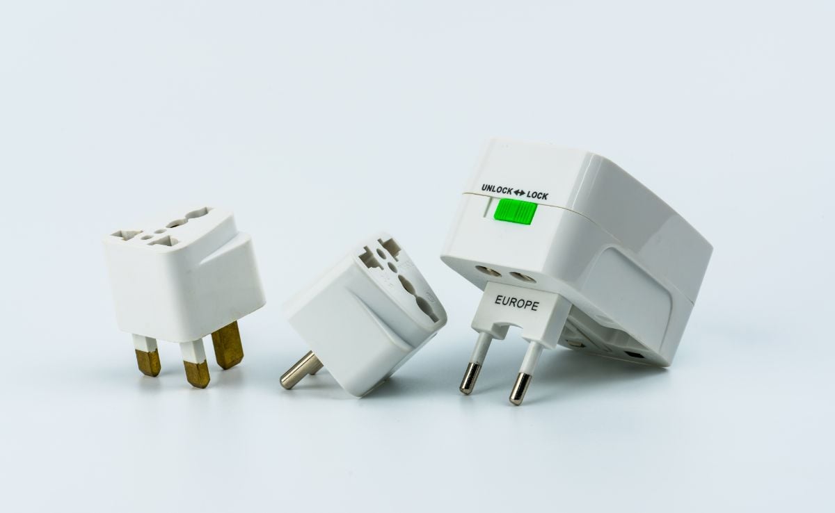 Different type of European adaptor. 