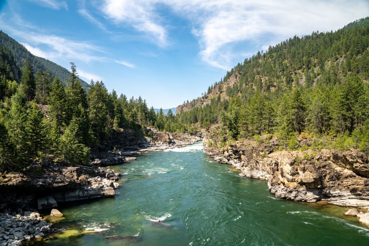 Kootenai River at Libby, Montana.