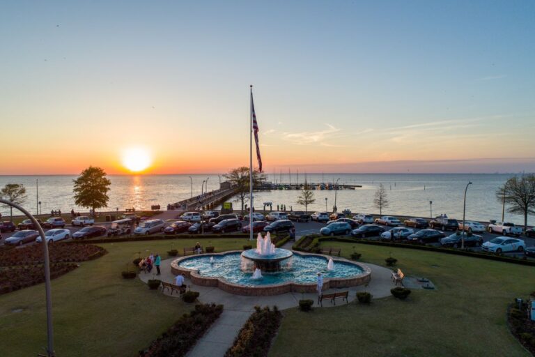 An American flag at Fairhope, Alabama.