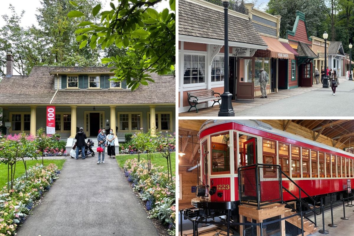 Burnaby Village Museum image collage