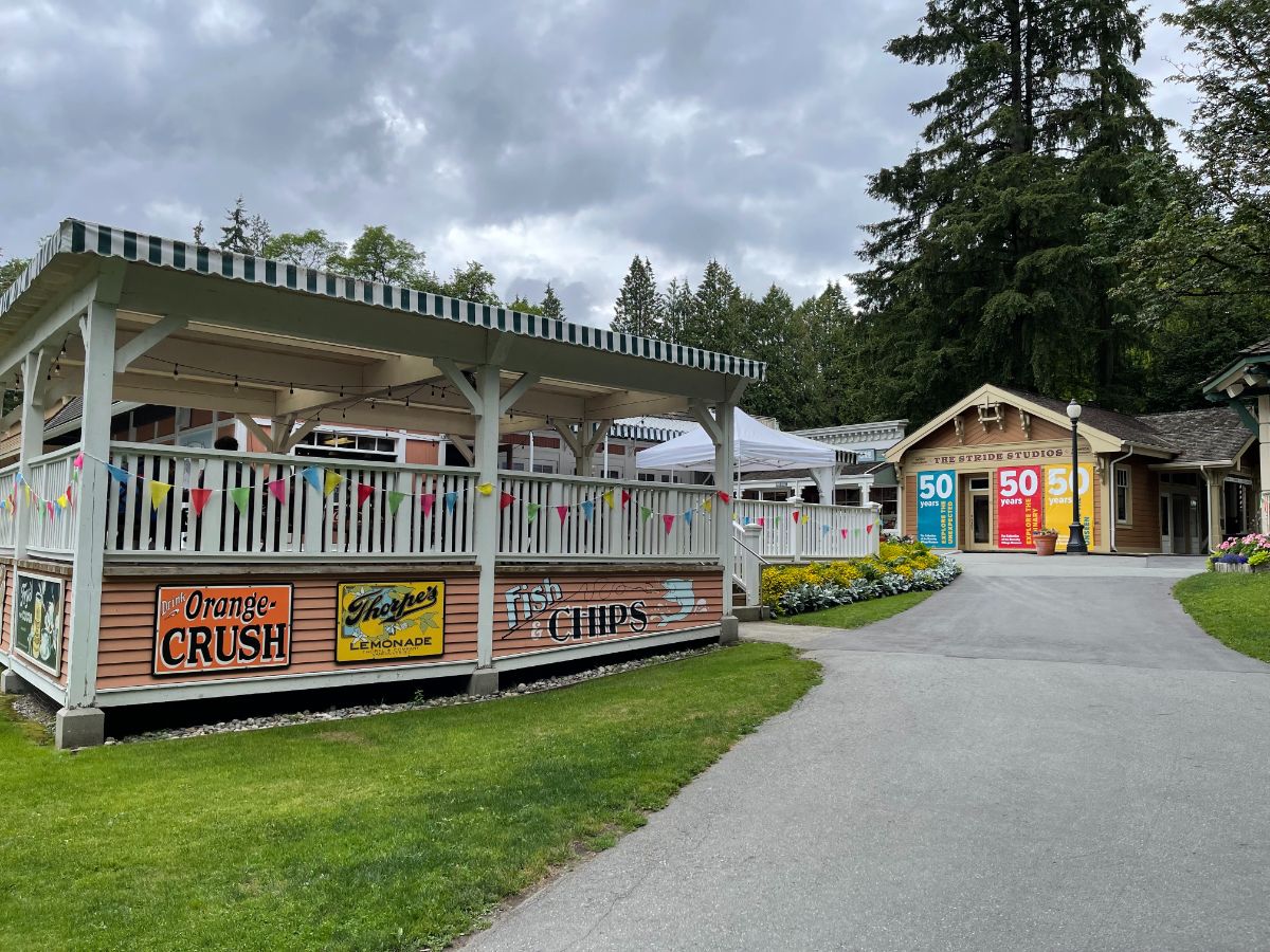 Entering the main village area at the Burnaby Village Museum