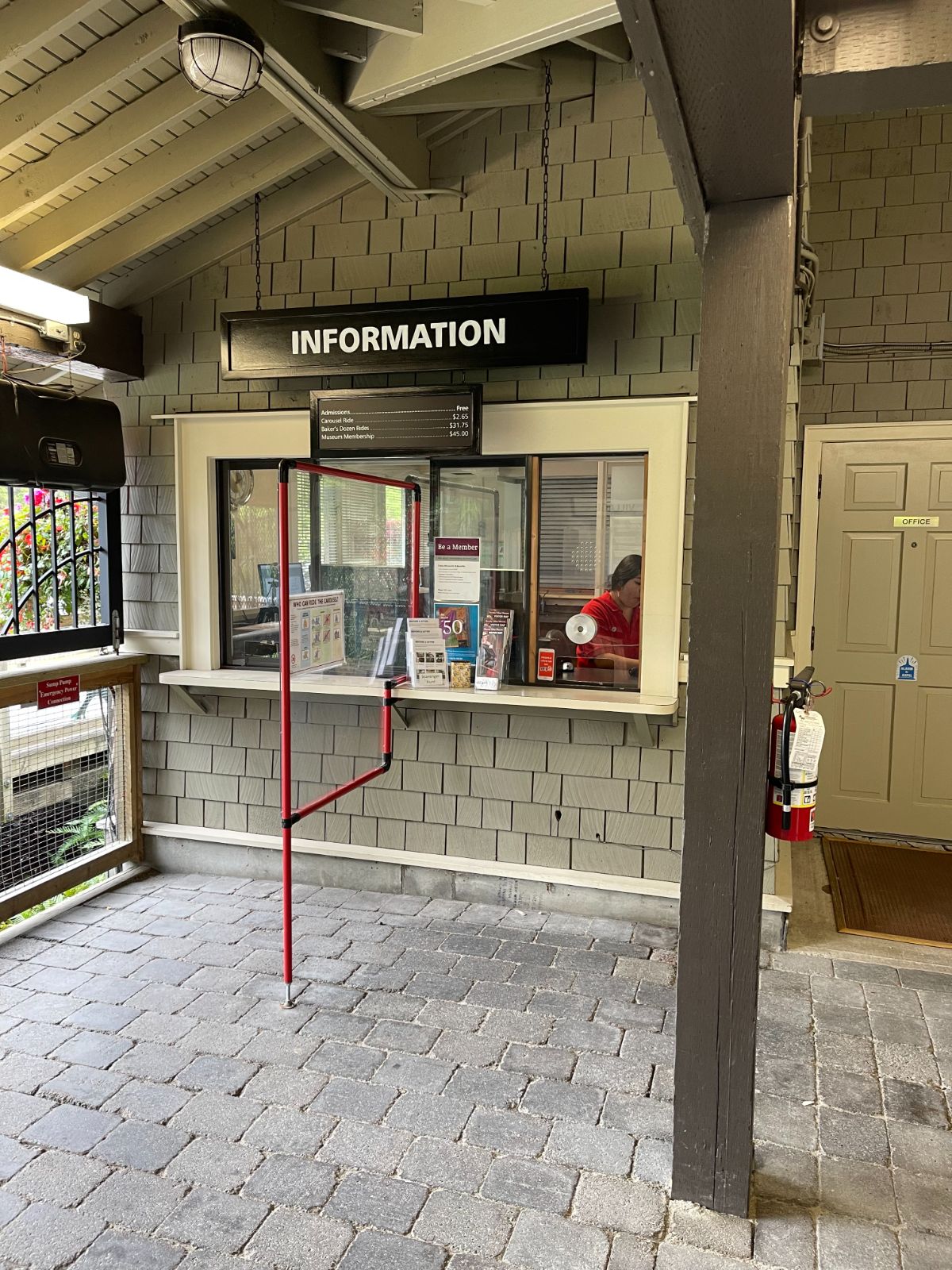 Information booth at the Burnaby Village Museum