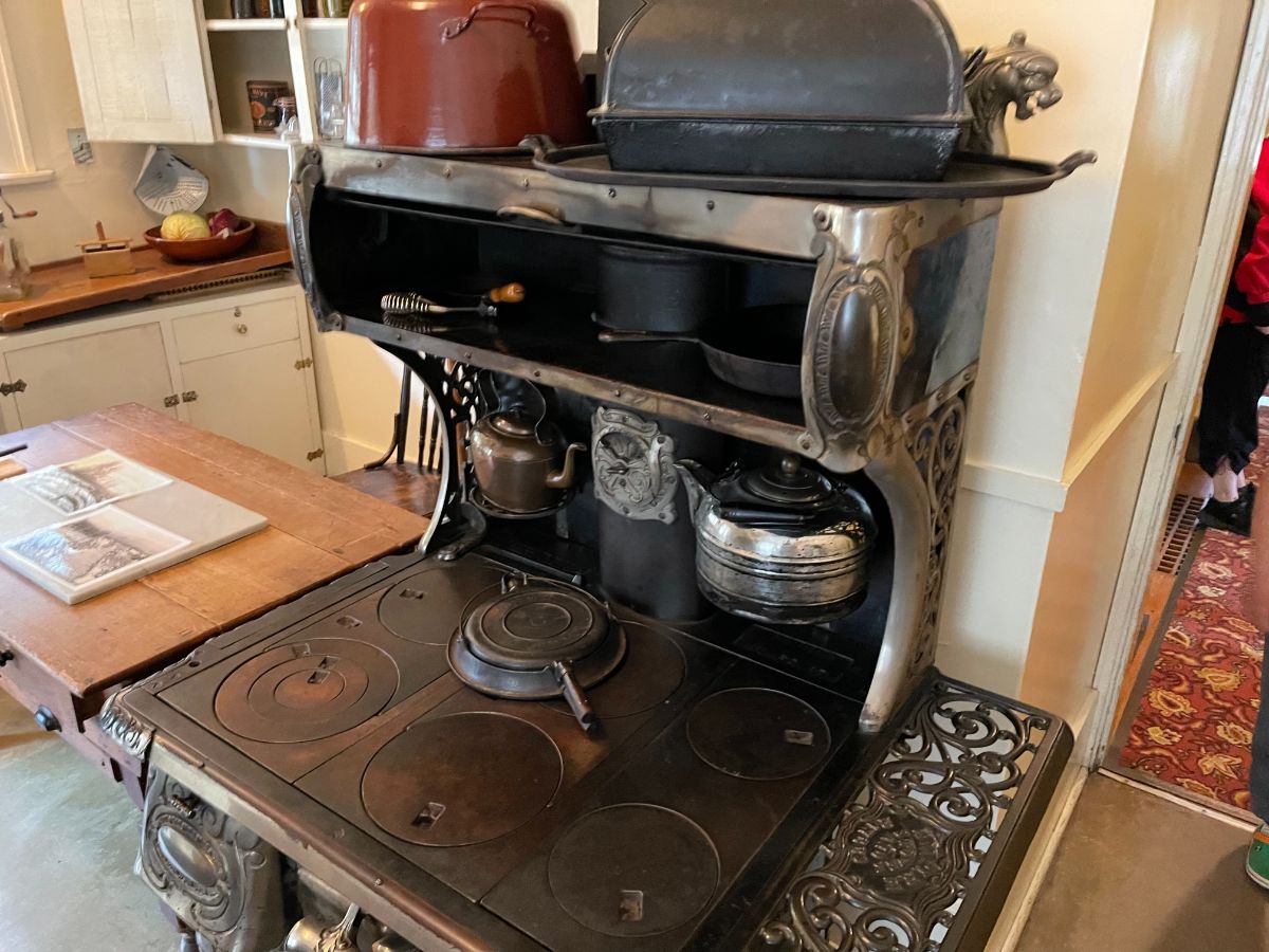 Stove at Elworth House at Burnaby Village Museum