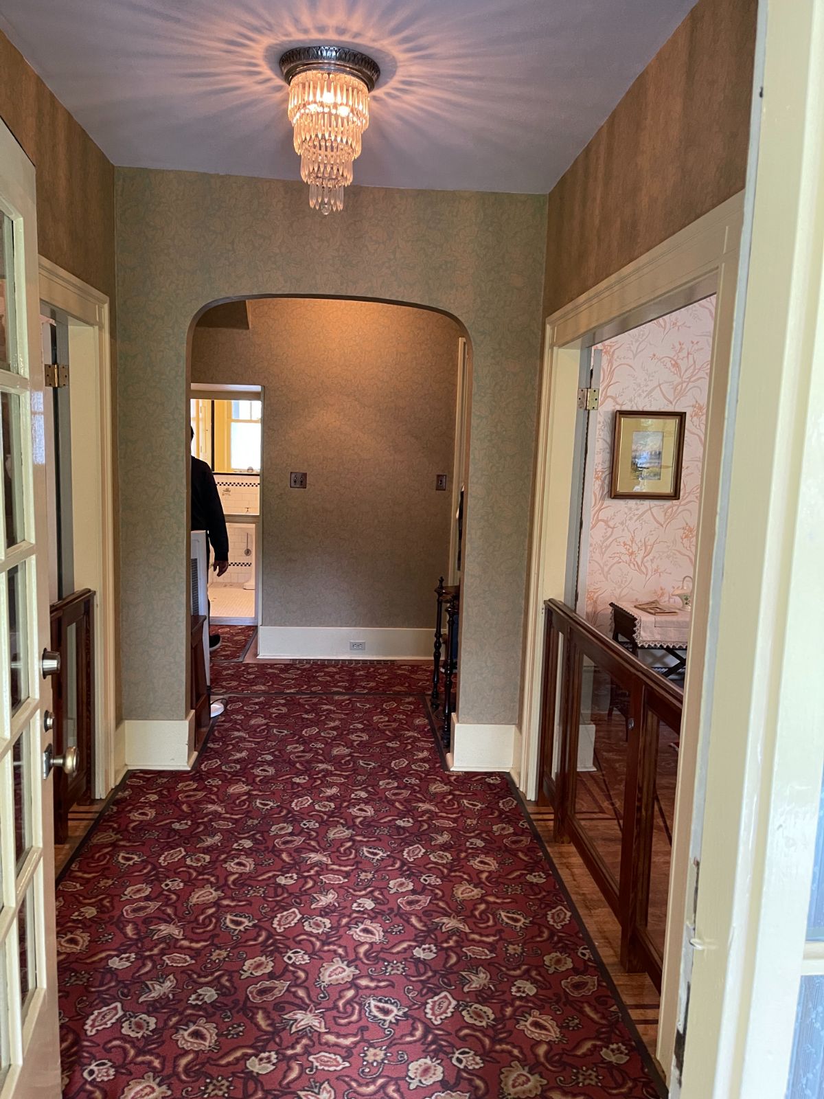 Entry hall into large 1920s home