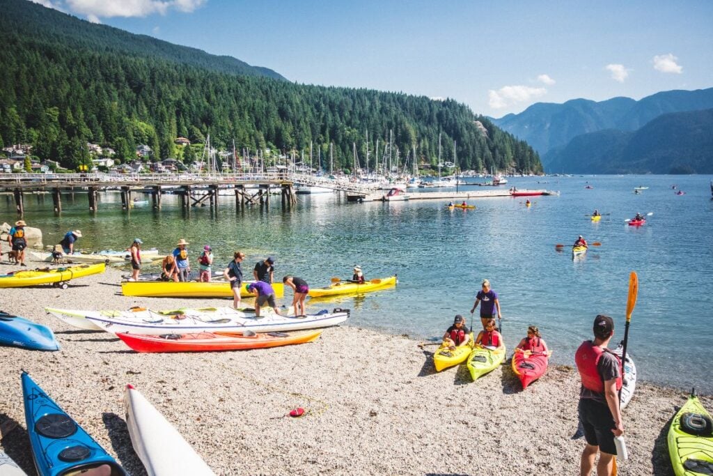 Deep Cove Kayak rental and Deep Cove beach