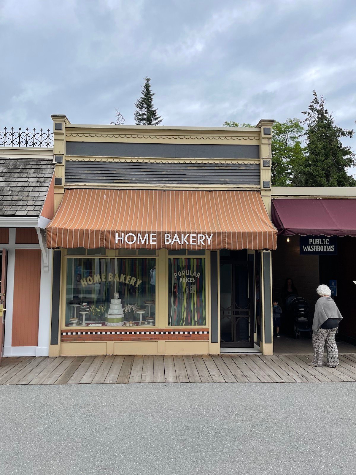 Exterior 1920s bakery at Burnaby Village Museum