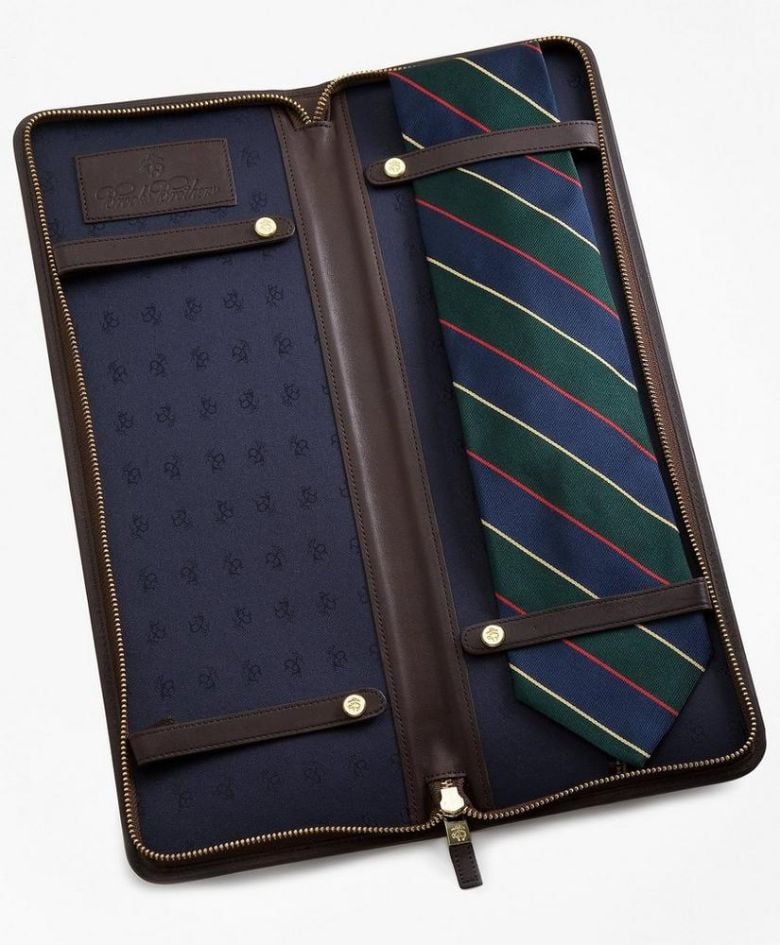 Leather Tie Case on a white background.