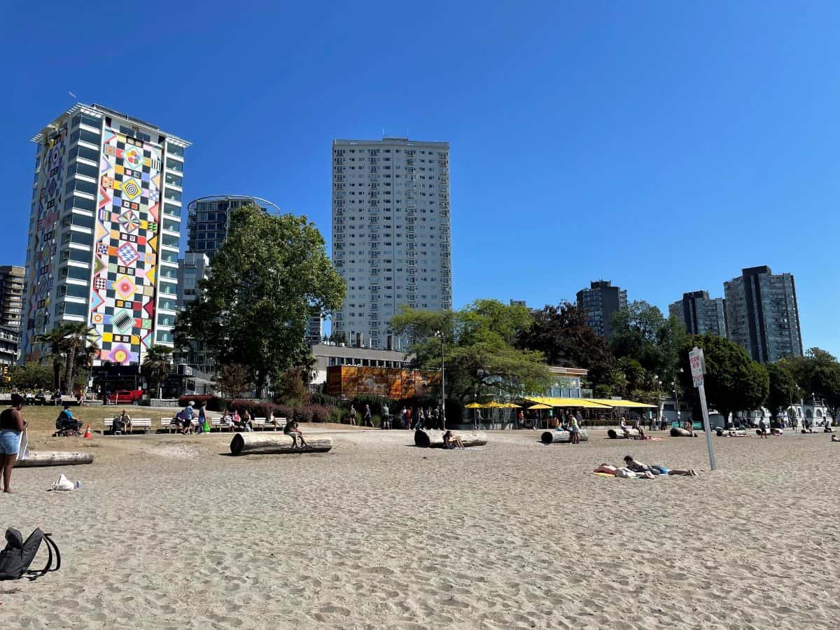 english bay beach looking east