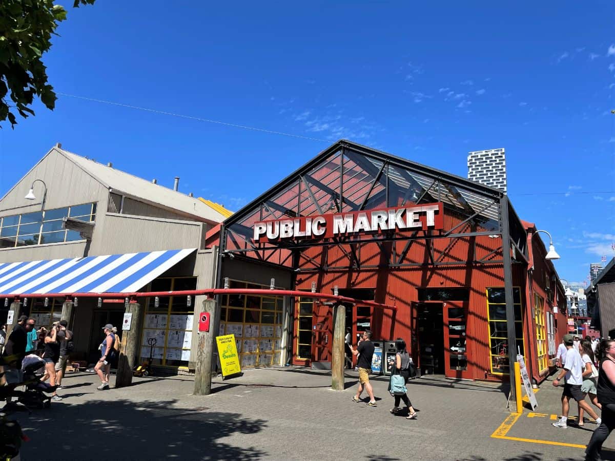 Granville island public market in Vancouver