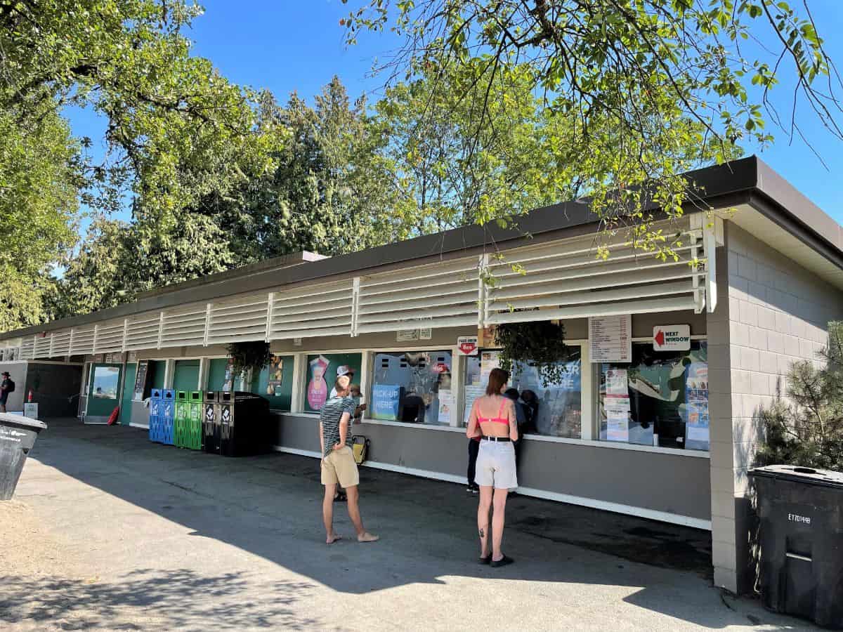 concession stand at locarno beach in vancouver