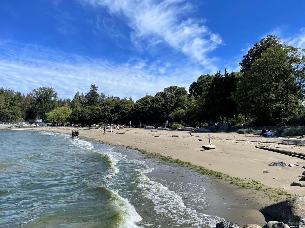 second beach in vancouver looking north