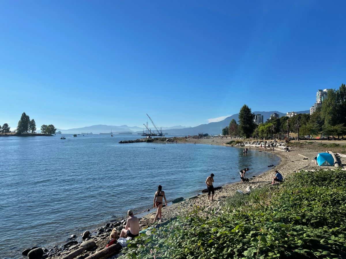 east sunset beach looking west