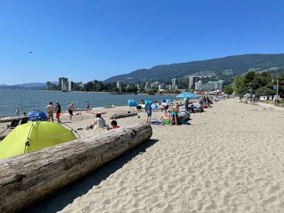 ambleside beach looking west in west vancouver