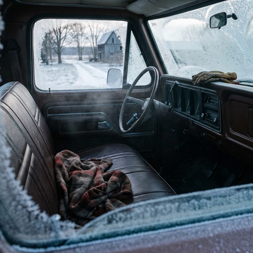 Cold Vinyl Seats That Could Practically Remove Skin from Bare Legs on Winter Mornings