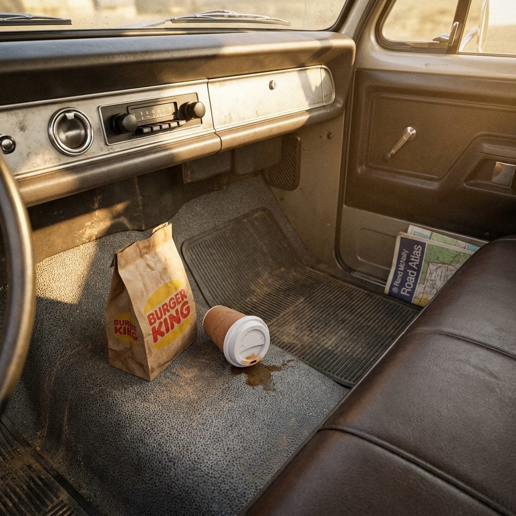 No Cup Holders Anywhere Because People Simply Didn't Expect Them