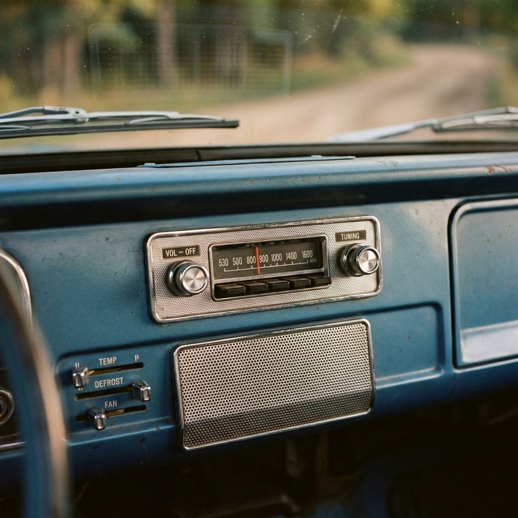 AM Radios With a Single Tiny Speaker Buried Somewhere in the Dashboard