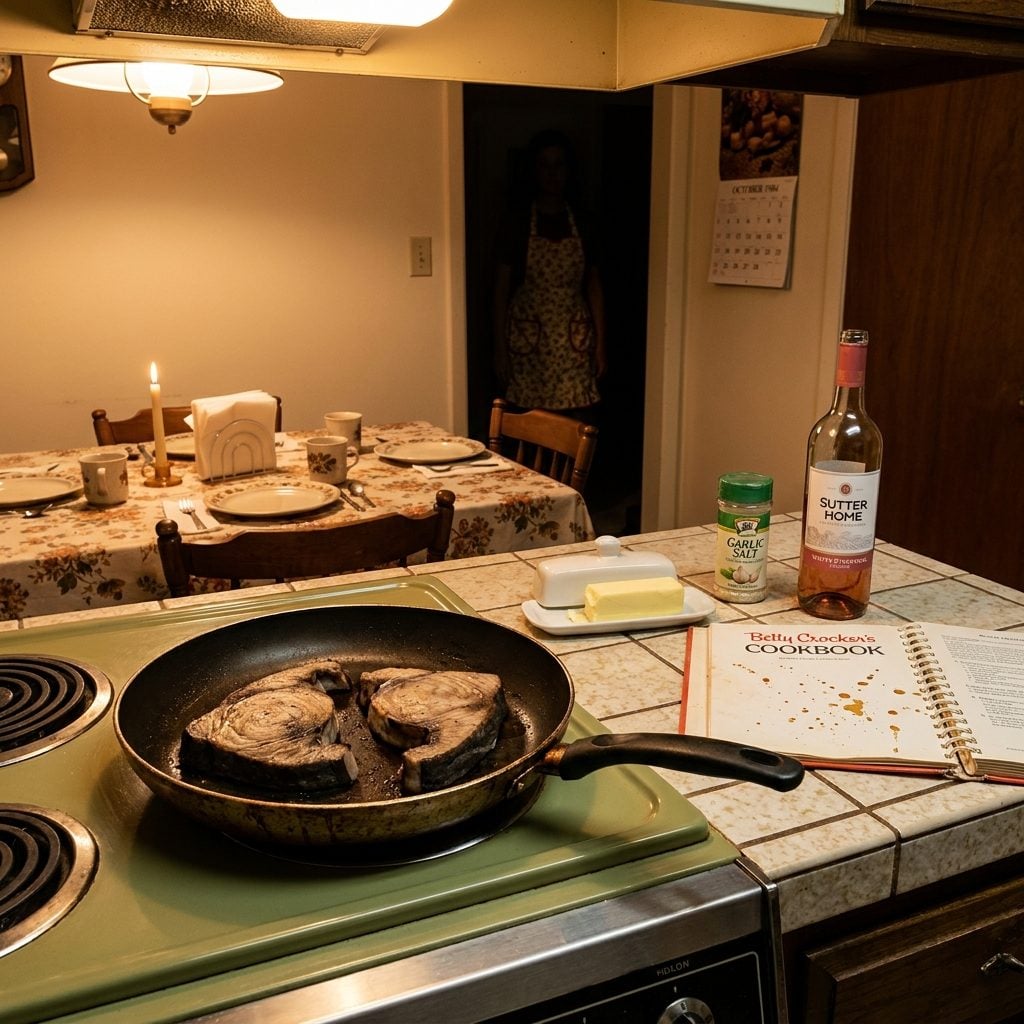 Swordfish Steaks Cooked Past the Point of No Return