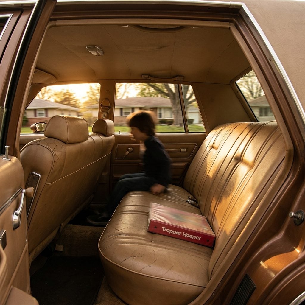 Sliding Endlessly Across Giant Vinyl Bench Seats During Every Sharp Turn