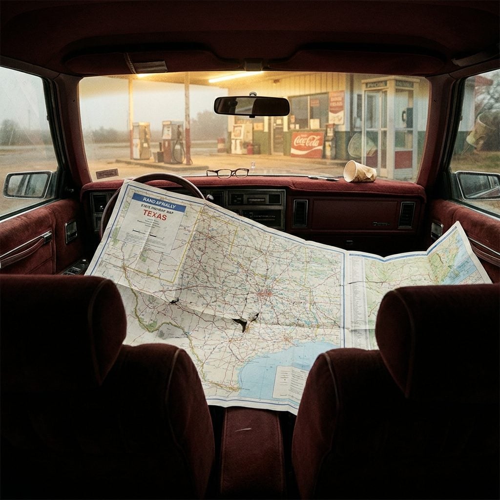 Watching Parents Unfold Gigantic Paper Road Maps Across the Entire Front Seat