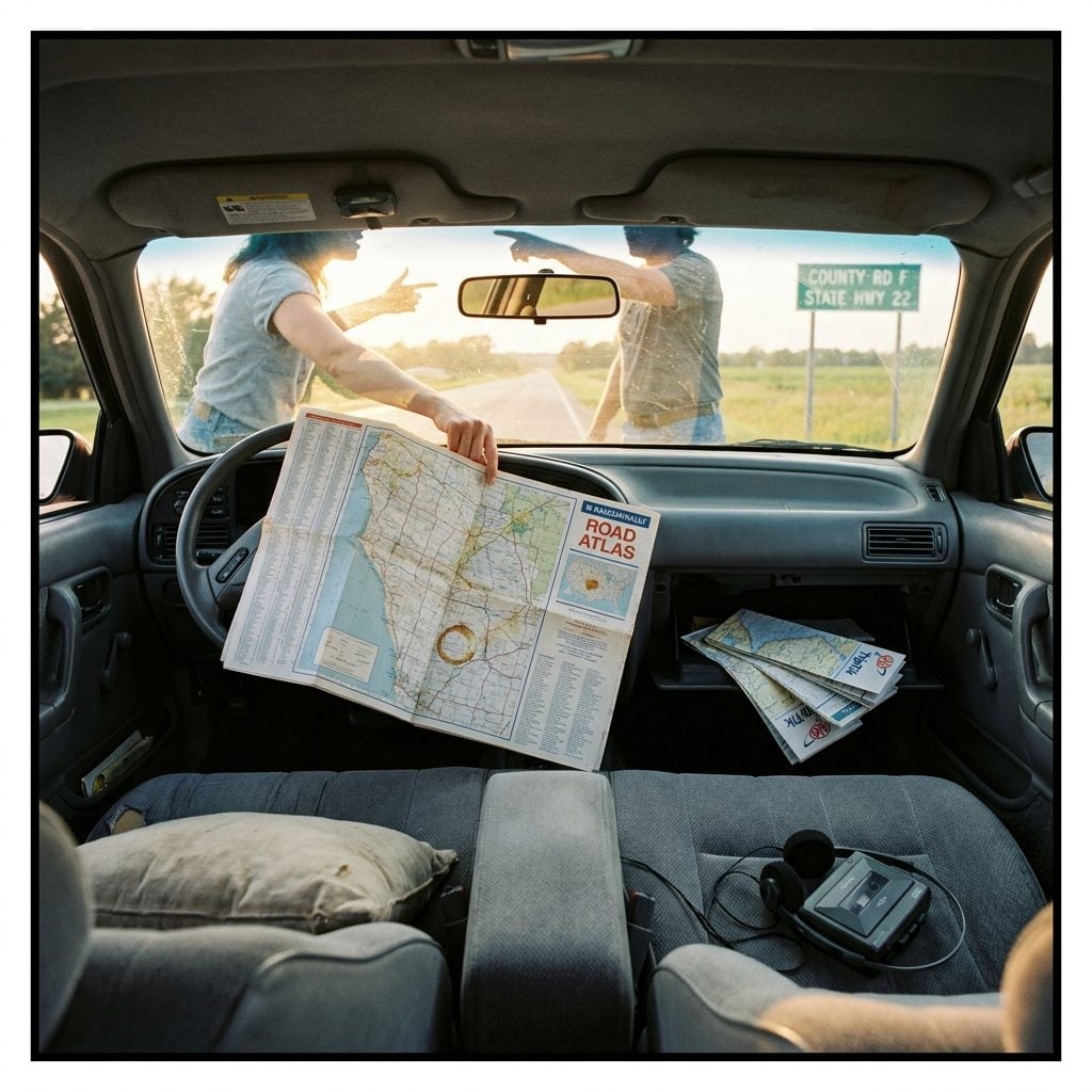 Adults Arguing Over Directions Because There Was No GPS Safety Net