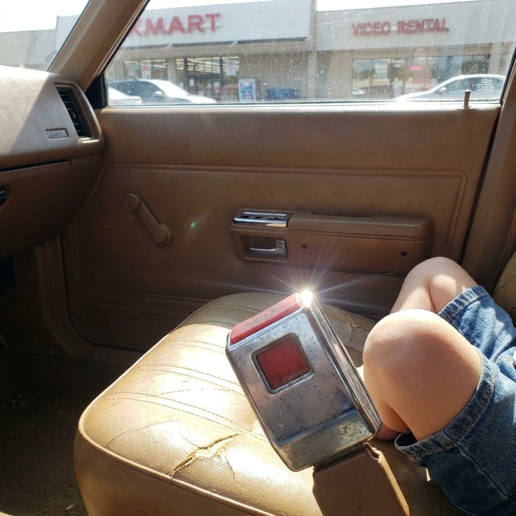 Burning Your Bare Legs on Sun-Baked Seat Belt Buckles in July