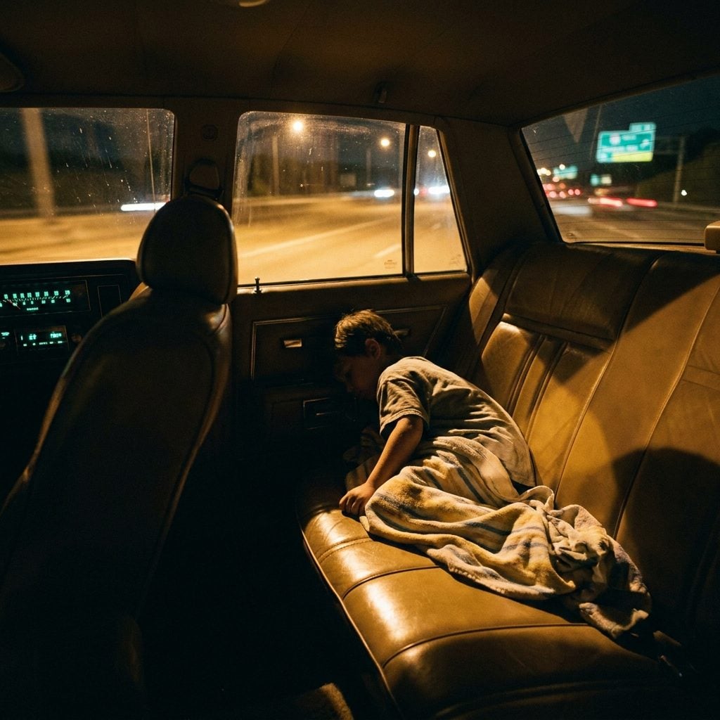Trying to Sleep While Sticking Slightly to Hot Vinyl Seats on Summer Nights