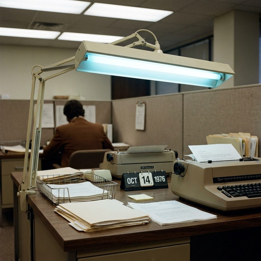 The Fluorescent Desk Lamp That Buzzed Like a Trapped Insect From the First Day to the Last