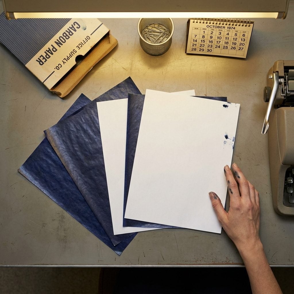 The Carbon Paper That Stained Your Fingers for the Rest of the Day