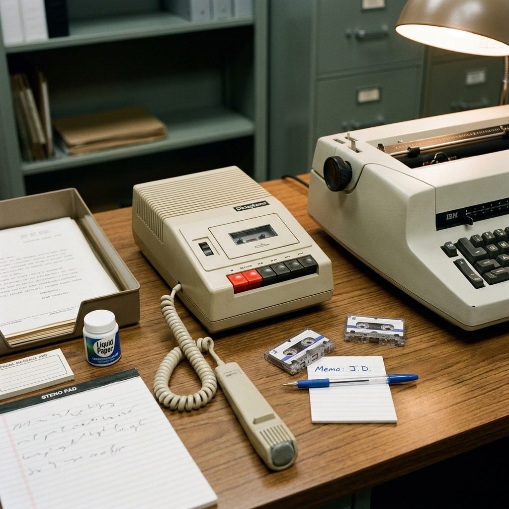 The Dictation Machine With the Tiny Cassette Tapes Secretaries Could Recite From Memory