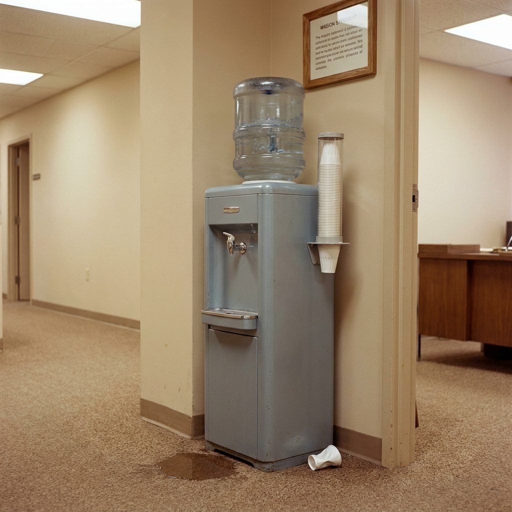 The Water Cooler That Was the Only Reason Anyone Knew What Was Actually Happening in the Company