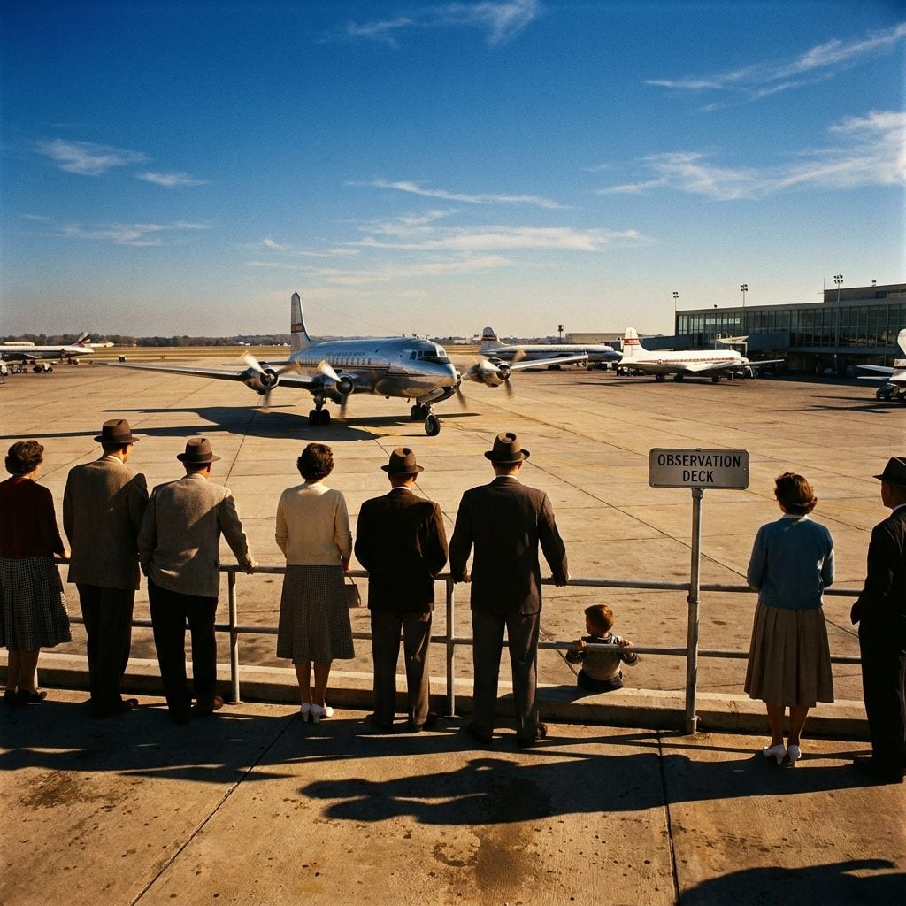 Entire Families Spent Sunday Afternoons on Airport Observation Decks Just Watching Planes