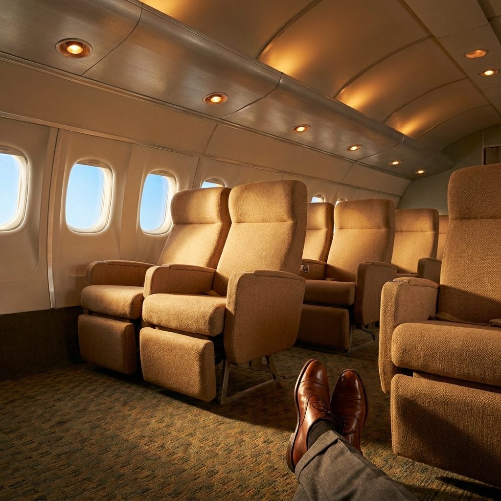 The Seat Pitch That Modern Airlines Would Call 'Premium Economy' Was Just… Economy