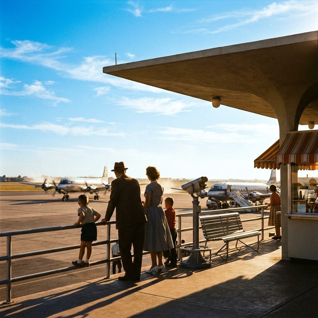 The Open-Air Observation Decks Where Kids Spent Whole Afternoons Watching Planes