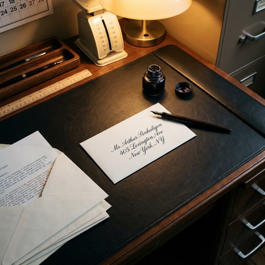 Address Envelopes in Impeccable Cursive Handwriting That Made the Company Look Good