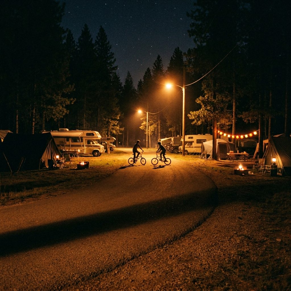The Teenagers Were Out There at 11 PM, Circling the Loops on BMX Bikes Like Satellites