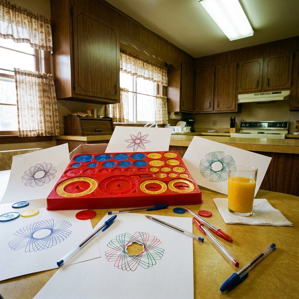 The Spirograph Set That Promised Geometric Perfection and Delivered Slipping Gears and Torn Paper