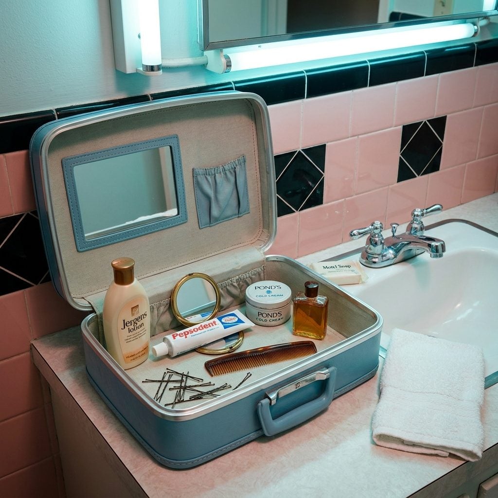 The Vinyl Train Case Packed With Every Toiletry Known to Mankind