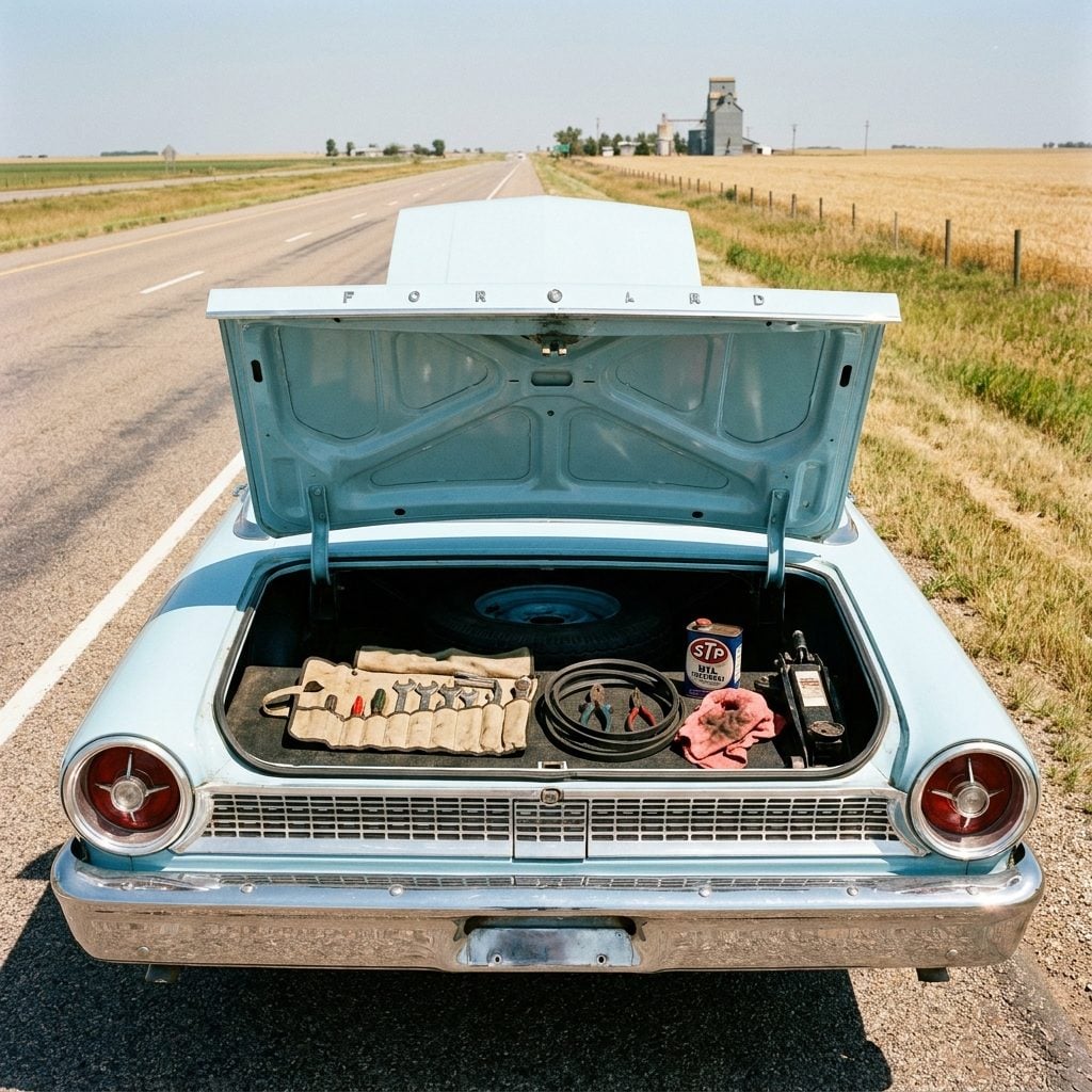 The Extra Fan Belt and Greasy Toolkit Dad Kept Under the Spare Tire
