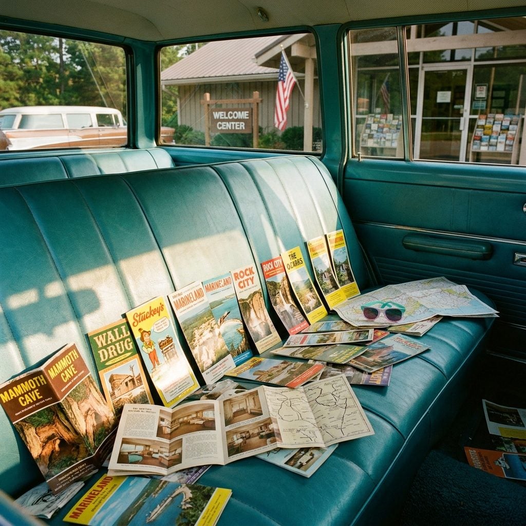 Travel Brochures Collected at Every Gas Station and Roadside Welcome Center