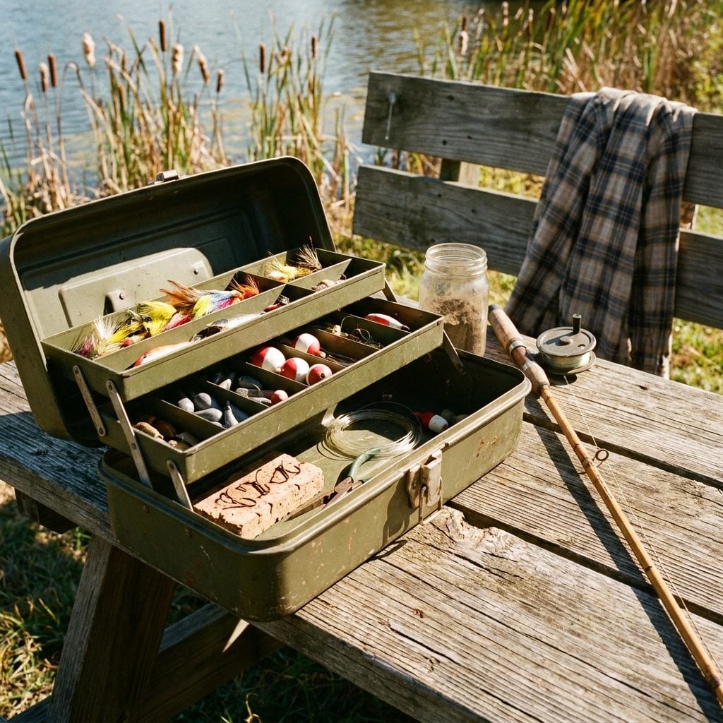 The Tackle Box Packed With Hooks, Sinkers, and Blind Optimism About Finding a Lake